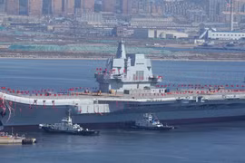Sơn Đông, Type 001A, tàu sân bay đầu tiên được chế tạo trong nước của Trung Quốc (Ảnh: SCMP)