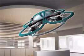 Những nhân viên làm việc quá giờ sẽ bị drone đến "hỏi thăm" (ảnh: The Verge)