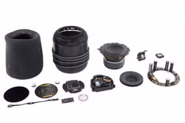 HomePod gồm rất nhiều thành phần kết dính với nhau chỉ có thể mở bằng cách "phá" (ảnh iFixit)