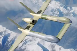 Hình dạng của WZ-9 "Shendiao" (Thần Điêu) dưới cọ vẽ của họa sĩ. Ảnh: NetEasy.