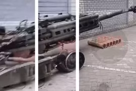 Khẩu lựu pháo M777 của Ukraine bị quân Nga thu giữ (Ảnh: Defense Blog). 