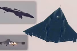 Một số bức ảnh chụp chiếc J-36 bay thử nghiệm lần thứ hai hôm 17/3. Ảnh: TheWarzone.