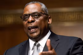 Ông Lloyd Austin hôm 19/1 điều trần trước Ủy ban Quân lực Thượng nghị viện Mỹ (Ảnh: Reuters).