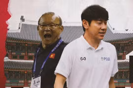 Ông Shin Tae-yong đã thành công khi chơi chiến thuật xe bus . Ảnh Bola.