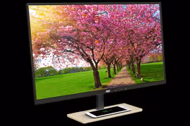 AOC ra mắt màn hình hỗ trợ sạc không dây