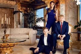 Vợ chồng ông Donald Trump trong căn hộ dát vàng tại New York (ảnh tư liệu)