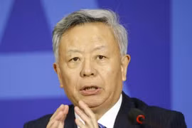 Ông Kim Lập Quần, Chủ tịch Ngân hàng đầu tư hạ tầng cơ sở châu Á (AIIB). Ảnh: CNA