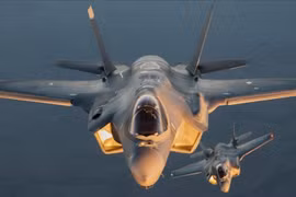 Máy bay chiến đấu tàng hình F-35A phiên bản Không quân. Ảnh: Tin tức Tham khảo, Trung Quốc.