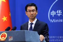 Cảnh Sảng, người phát ngôn Bộ Ngoại giao Trung Quốc. Ảnh: fmprc.gov.cn
