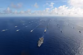 Cuộc tập trận Vành đai Thái Bình Dương-2016. Ảnh: Naval Today.