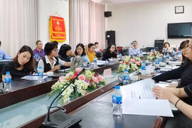 Buổi tập huấn có sự tham gia của nhiều nhà khoa học trẻ.
