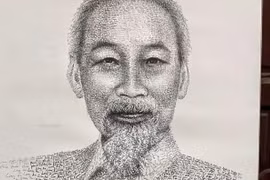 Chân dung Bác Hồ. 