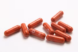 Thuốc Molnupiravir do Merck và Ridgeback Biotherapeutics phát triển (ảnh Thanh Hà)