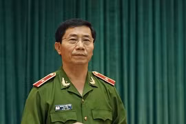 Thiếu tướng Hoàng Quốc Định thông tin về công tác PCCC trên địa bàn TP Hà Nội - Ảnh: An ninh Thủ đô