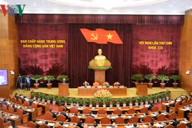 Hội nghị lần thứ 9 Ban Chấp hành Trung ương Đảng khóa XII. (Ảnh: VOV)