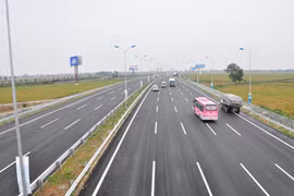 Đường cao tốc Cầu Giẽ - Ninh Bình. Ảnh: Minh Lê