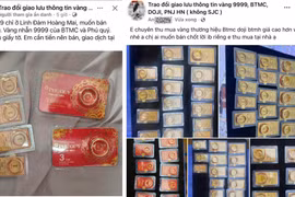 Trên nhiều hội nhóm Facebook có hàng trăm bài đăng rao bán vàng nhẫn trơn cũng như vàng miếng SJC.