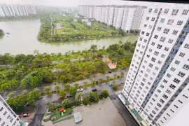 Hình ảnh "khu đô thị xanh" ở Hà Nội trước và sau khi bị bão Yagi tàn phá kinh hoàng