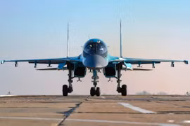Cường kích Su-34 Nga tham chiến tại Syria