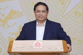 Thủ tướng Phạm Minh Chính phát biểu kết luận Hội nghị quán triệt, triển khai thi hành các luật, nghị quyết được thông qua tại Kỳ họp thứ 8 Quốc hội khoá XV - Ảnh: VGP/Nhật Bắc