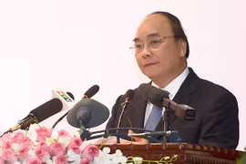 Thủ tướng Nguyễn Xuân Phúc phát biểu tại buổi lễ.