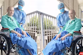 Bệnh nhân 91 đã hồi sinh diệu kỳ (Ảnh: Hòa Bình ghép) 