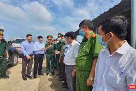 Bộ trưởng Bộ Y tế Nguyễn Thanh Long trong buổi thăm và làm việc với Lãnh đạo tỉnh Tây Ninh về công tác y tế và phòng, chống dịch COVID-19 (Ảnh: BYT) 
