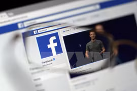 Biểu tượng của trang Facebook. (Nguồn: EPA/TTXVN)