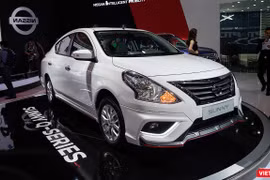 Với một số thay đổi nhỏ ở ngoại thất, Nissan Sunny Q-Series trông cá tính và thể thao hơn rất nhiều. (Ảnh: Ngô Minh)