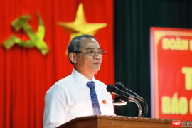 Chiều 22/6, Đoàn đại biểu Quốc hội TP Đà Nẵng do ông Trương Quang Nghĩa, Bí thư Thành ủy, Trưởng đoàn Đại biểu Quốc hội TP tiếp xúc cử tri quận Sơn Trà.