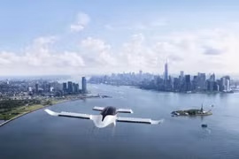Taxi bay chạy điện eVTOL của công ty Đức Lilium. Ảnh CNBC