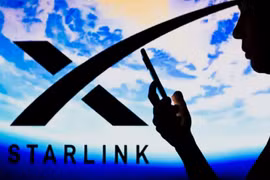 Ảnh minh họa Starlink - điện thoại thông minh. Ảnh CNBC