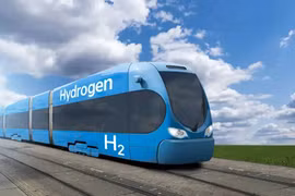 Đoàn tàu hydro. Ảnh minh họa của The Engineering Interesting