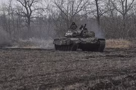 Xe tăng chủ lực T-72B3 Nga trên chiến trường. Ảnh RT