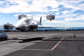 Máy bay không người lái vận tải hạng nặng Rhaegal RG-1 Cargo UAV của công ty Sabrewing. Ảnh minh họa DroneDJ