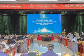Quang cảnh hội thảo khoa học “Thảo luận, lấy ý kiến dự thảo Luật đất đai (sửa đổi) trên địa bàn TP Đà Nẵng (Ảnh danang.gov)