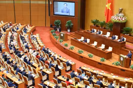 Quang cảnh kỳ họp bất thường lần thứ 2 của Quốc hội diễn ra sáng ngày 5/1 (Ảnh VGP/Nhật Bắc)