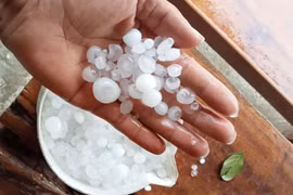Mưa đá xuất hiện trên địa bàn tỉnh Quảng Nam