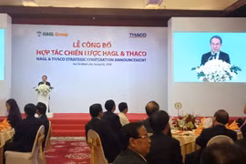 Lễ công bố hợp tác chiến lược đang diễn ra tại TPHCM.