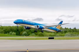 Vietnam Airlines báo lãi kỷ lục 2.800 tỷ đồng, giữ 60% thị phần nội địa. (Ảnh: VNA)