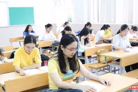 Thí sinh làm bài thi. Ảnh minh họa.