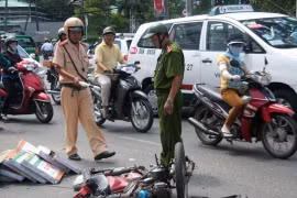 Hiện trường một vụ tai nạn giao thông. Ảnh minh họa: VP UB ATTGQG.