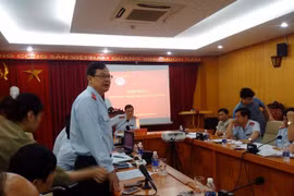 Cục trưởng Cục Chống tham nhũng Phạm Trọng Đạt trong một cuộc họp báo của TTCP