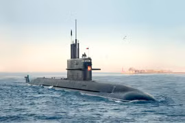 Tàu ngầm lớp Lada đầu tiên của Nga, chiếc Saint Petersburg - Ảnh: Nhà máy Admiralty