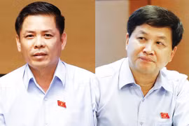 Ông Nguyễn Văn Thể (trái) và ông Lê Minh Khái. Ảnh: Như Ý/Tiền phong 