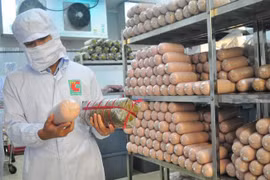 Bên trong nhà máy chế biến thực phẩm của Big C Việt Nam tại Đồng Nai. ảnh: Minh Tâm