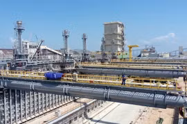 Một góc nhà máy gang thép Formosa Hà Tĩnh