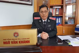 Ông Ngô Văn Khánh - Phó Tổng Thanh tra Chính phủ trao đổi với PV Dân trí (Ảnh: Thế Kha)