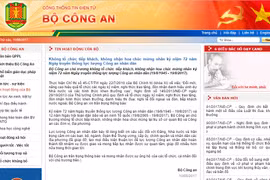 Thông báo của Bộ Công an