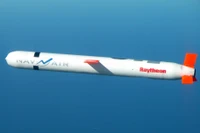 Tên lửa hành trình Tomahawk Block IV trong một cuộc thử nghiệm. Ảnh: Hải quân Mỹ.